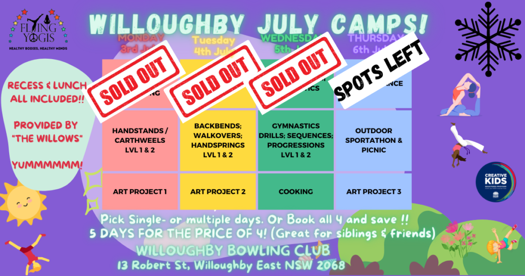 North Shore School Holiday Camps Flying Yogis